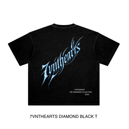 7VNTHEARTS DIAMOND BLACK T